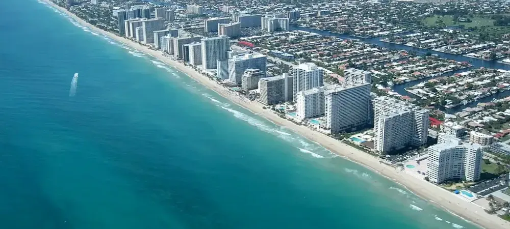 Fort Lauderdale Beach Aerial View