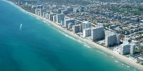 Fort Lauderdale Beach Aerial View
